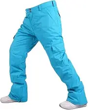 [Haitpant] Silver Gold Men's Women's Snow Pants Snowboard Wear Winter Windproof Outdoor Sports Ski Trousers
