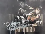 MANNY PACQUIAO SIGNED 8 x 10 Photo COA Buy Genuine TEAM PACQUIAO PRIVATE SIGNING