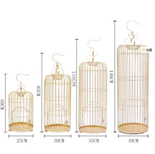 倉庫現貨清出 裝飾鳥籠鐵藝鳥籠擺件櫥窗鳥籠金色鳥籠花藝軟裝鳥籠裝飾道具