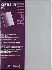 C.R. Gibson 10 Count Refill for Vertical Flip Recipe Keeper