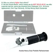 Azzota® Portable Salinity Refractometer w/ ATC, 0-100ppt NaCl and 1.000 to 1.070