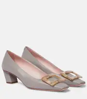 [Roger Vivier] Roger Vivier Belle Vivier leather pumps AU 4 grey
