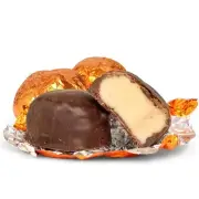 Chocolate Peanut Butter Cremes – by Its Delish, 5 Lbs - Individually Wrapped