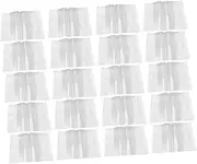 TOGEVAL 20pcs Clear Book Covers for Textbooks Transparent Book Protection Film and Design for School Use