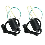 2-Pack for 12V Ignition Coil CB350 CL350 SL350 CL450 CB450 CB500 CL500 black