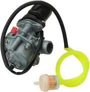 Scooter 19mm Carburetor for P-e-u-ge-o-t 50 for C-it-ys-t-ar D-ja-n-go Jet Fo-rc-e L-u-d-ix for Sp-ee-df-ig-ht T-re-k-ker 50cc 2-Stroke Moped Carb