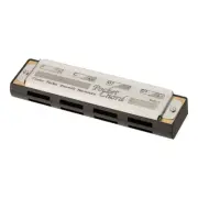 TOMBO No.1161 Pocket Chord Harmonica Gray Black Resin 14.7cm New