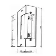 Electric Lock Strike Adams Rite( Assa Abloy) 7195-375 Fail Safe Symmetrical Body