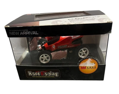 RC 1/52 Radio Control RC Micro Mini BUGGY Off-Road w/ LED Lights Red