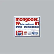 Mongoose - Participant 1981 Knotts Berry Farm White decal - Old school bmx