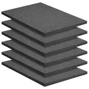 6 Pcs Polyethylene Foam Sheets- 16X12X1 Inch Tool Box Polyethylene Foam Pads- Cu