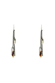Worn Tooth Drop Earrings--MAJ-KEM386