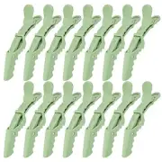 14 Pcs Hair Clips for Sectioning and Styling - Larger Salon Pro Clips Green