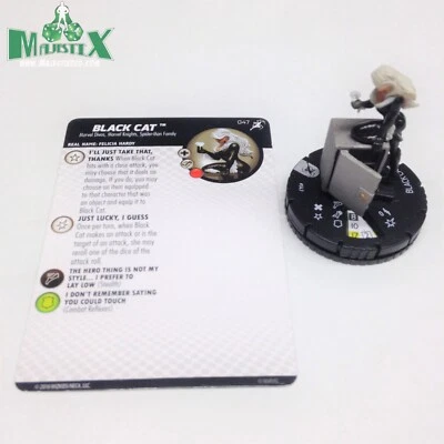 Heroclix Superior Foes of Spider-Man set Black Cat #047 Rare figure w/card!