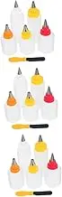 Ciieeo Sets Small Squeeze Bottle for Cookie Decorations Icing Dispenser for Baking Cake Dessert Decorations Easy to Clean Tool Pcs