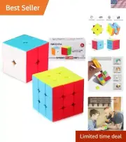 Smooth Turning Speed Cube Set for All Ages - Ultimate Puzzle Collection [2 Pack]