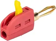 Banana Plugs, Speaker Wire Connectors, Quick Connect Banana Jack, Improved Sound Quality, Easy Installation, Black, Red, 43.4mm/1.71 Inches, for Speaker Wire
