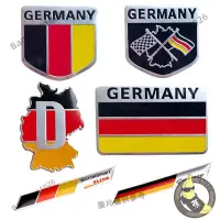 在飛比找蝦皮購物優惠-【小蕉】德國國旗改裝汽車標牌 銘牌 德國旗車標貼 德國旗裝飾