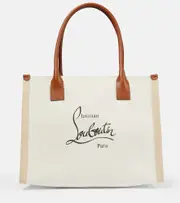 [Christian Louboutin] Christian Louboutin Nastroloubi Large canvas tote bag One Size neutrals