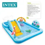 兒童充氣游泳池 INTEX兒童充氣游泳池家庭大型號海洋球池沙池 小孩寶寶噴水戲水池