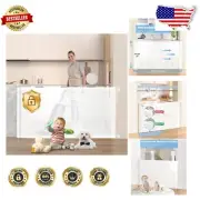 Retractable Extra Wide Baby Gate 33” x 72” - Ideal for Indoor & Outdoor Safety