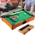 Mini Pool Table Wooden Table Top Game Childrens Billiard Board Game Portable