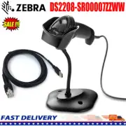 Zebra DS2208-SR00007ZZWW 1D 2D Handheld Barcode Scanner With USB Cable + Stand