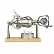 100/238ml Hand-Cranked Mini Popcorn Maker Pot Machine Puffed Stainless Steel
