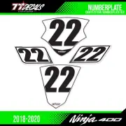 Ninja 400 Numberplates Raceplates 2018-2020 Racing Number Plates CCS WERA 400R