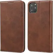 for iPhone 11 Pro Max Case Leather Wallet with Credit Card Holder Cash Slot SunYoo Flip Cover Drop Protection Shockproof Stand Magnetic Folio Women Men Her Purse for iPhone 11ProMax Dark Brown