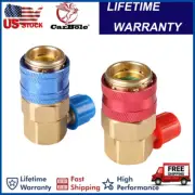 High Low Angle Quick Adapter For Car ACME AC A/C Manifold Gauge Conversion Kit