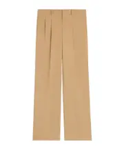 pleated trousers IN cotton canvas FR54,FR46,FR48,FR50,FR52 light brown