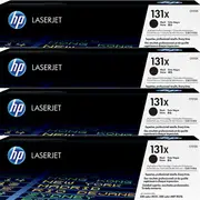 4 Pack HP 131X Toner Ink Cartridge High Yield Cartridge Black CF210X