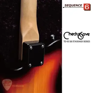 【爵士樂器】公司貨 Check-save TE-62 SB Standard Series T Style 電吉他