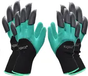 2 Pairs Garden Gloves with Claws for Digging Planting Gardening Glove