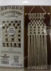 Design Works/Zenbroidery Macrame Wall Hanging Kit 8"X24"-Sedona
