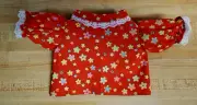 RED FLOWER BLOUSE W/ LACE for 16" CPK Cabbage Patch Kids