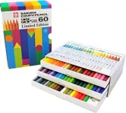 Sakura Coupie Pencil 60 Colors Limited Edition Art Set for Drawing and Coloring
