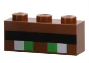 LEGO Minecraft Ravager Printed Face Brick 21160 BRICK ONLY