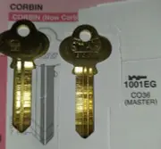 Corbin / Russwin 1001EG, CO36, 01EG, 6CO1, X1-67-6, 6 Pin Vintage (1) Key Blank