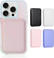 Musotica Magnetic Phone Wallet for Apple MagSafe, Card Wallet Holder for iPhone 16 Pro Max/16 Pro/16 Plus/16, 15 Pro Max/15 Plus/15 Pro/15, 14 Pro Max/14 Plus/14 Pro/14, 13 Pro Max/13 Pro/13, Pink