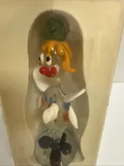 Vintage Murano Style Smiling Clown Art Glass Beautiful Colors! #7