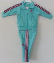 Adidas FIREBIRD KIDS SZ 12M~Track Suit sweat shirt Top Jacket-Pant SET superstar