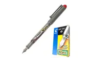 Pilot Disposable Fountain V Pen Red Box 12