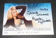 2016 Benchwarmer BETH WILLIAMS Dreamgirls INSCRIPTIONS Holo Foil Auto/5 PLAYBOY