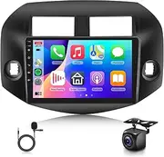 2+64G Android Car Radio Stereo for Toyota RAV4 2006 2007 2008 2009 2010 2011 2012 with Wireless Carplay Android Auto,10.1'' Touchscreen Bluetooth GPS WiFi Mirror Link FM/RDS EQ AHD Backup Camera SWC