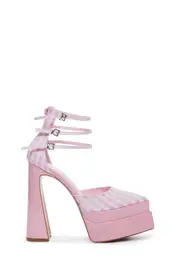 [Daisy Street] Plaid Platform Heels