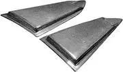 Glossy Carbon Fiber Side Window Louvers Scoop Cover Vent Compatible for Chevrolet Camaro 2016-2018