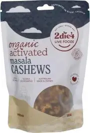 2die4 Live Foods Organic Activated Masala Cashews 300g
