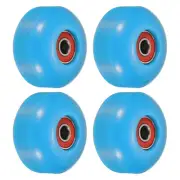 52mm Skateboard Wheel with Bearings ABEC-9 Street Wheels 95A Light Blue Red 4pcs